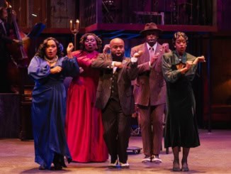 "Ain't Misbehavin'" had the Quarter jumpin', jivin', and swingin' to the music of Fats Waller in June, with an all-New Orleans cast (L-R Kadejah Onē, Danielle Edinburgh Wilson, Rahim Glaspy, Donald Jones-Bordenave, and Jarrell Hamilton). Get ready for more in the 2025-26 season at Le Petit Theatre. Photo credit: Brittney Werner