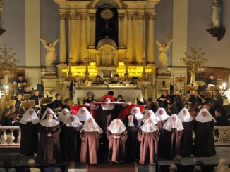 New Orleans Opera’s performance of Dialogue of the Carmelites, March 2026, at St. Mary’s Church at the Old Ursuline Convent Museum. Photo credit: New Orleans Opera